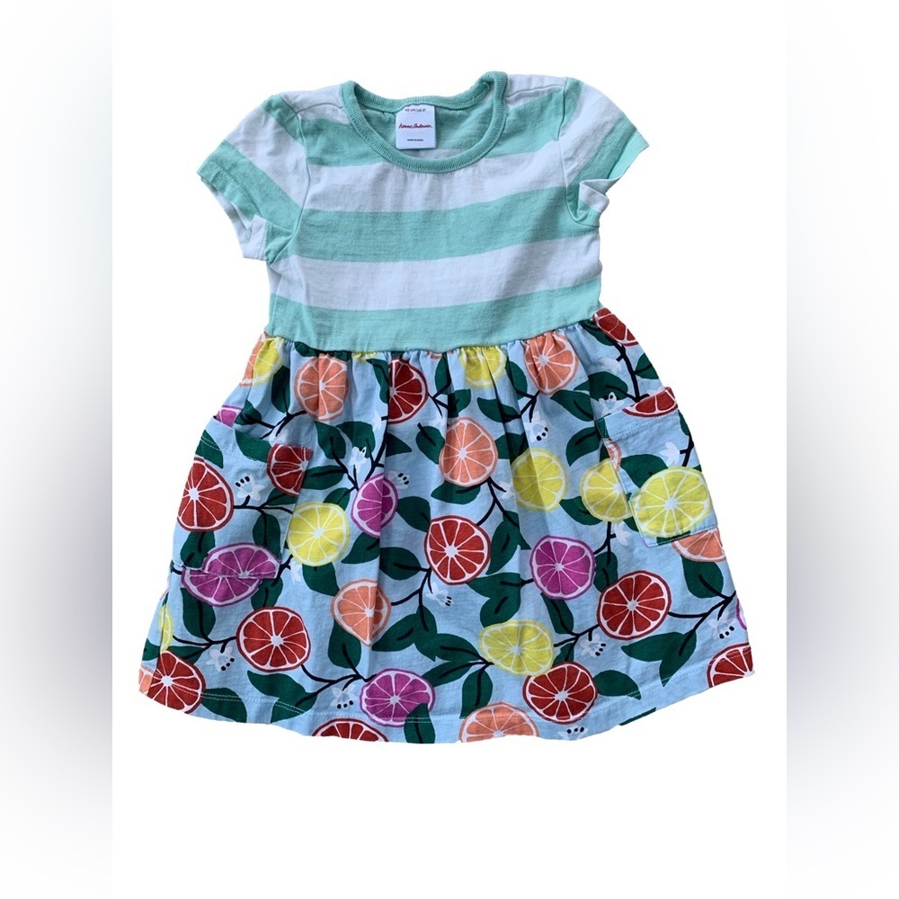 Hanna Andersson Size 90, 3T, Sweet Citrus Mixie Dress